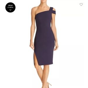LIKELY Packard One-Shoulder Dress Navy